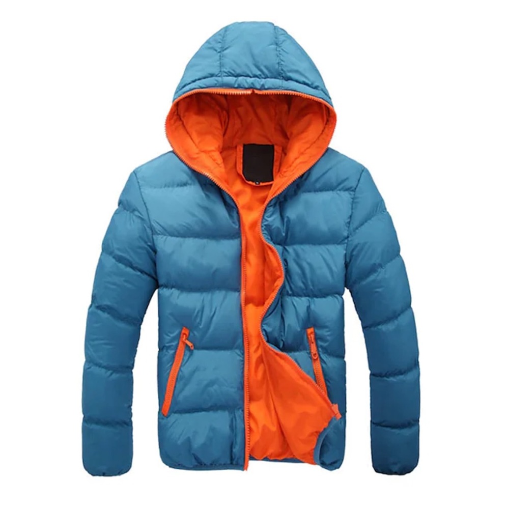 hooded winter warm puffer jacket thicken cotton mountain jacket